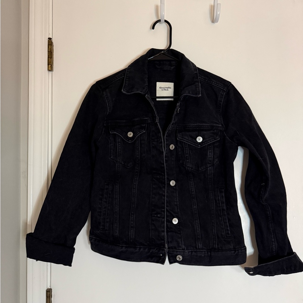 Abercrombie Black Denim Jacket